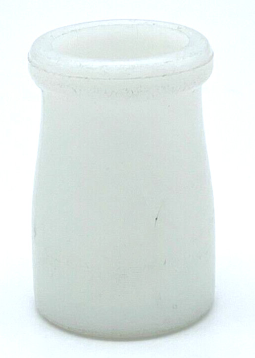 White Glass 2.25 in Farmhouse Style Vase Toothpick Holder Cute Vintage