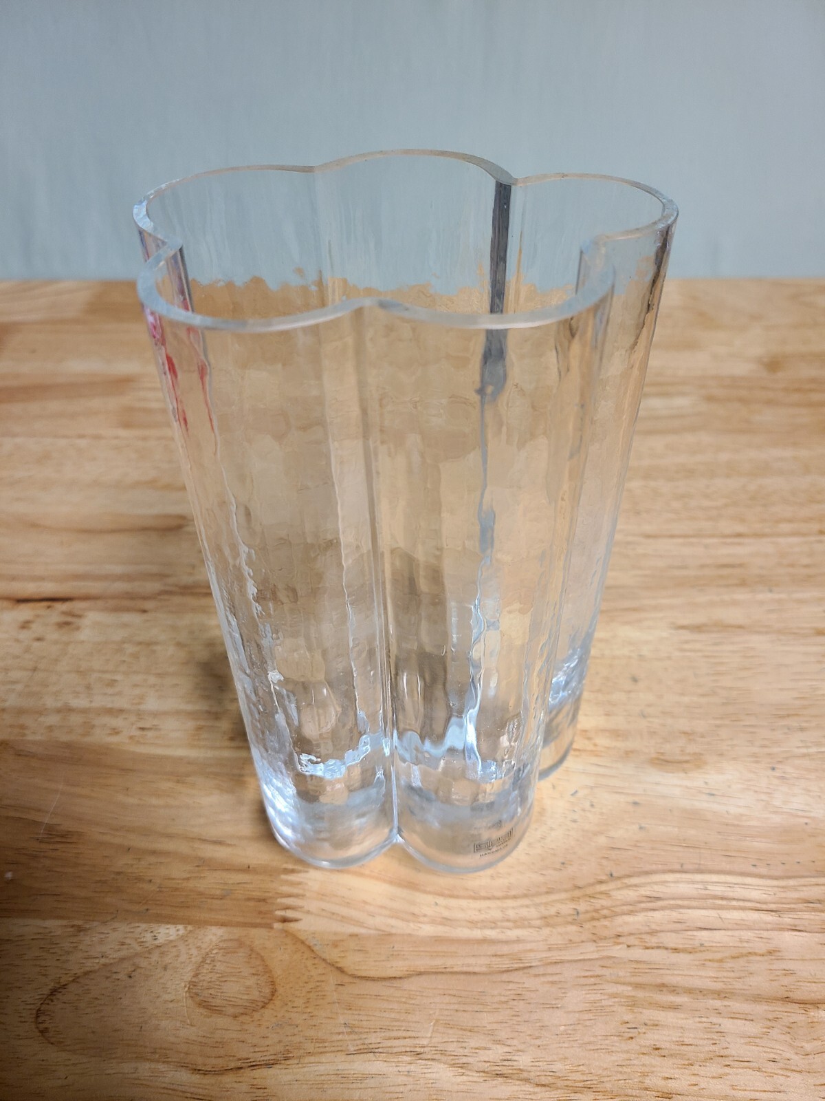 Swedish Art Glass Sea Glasbruk Pauline Bubble Vase Rune Strand 1960s Vintage