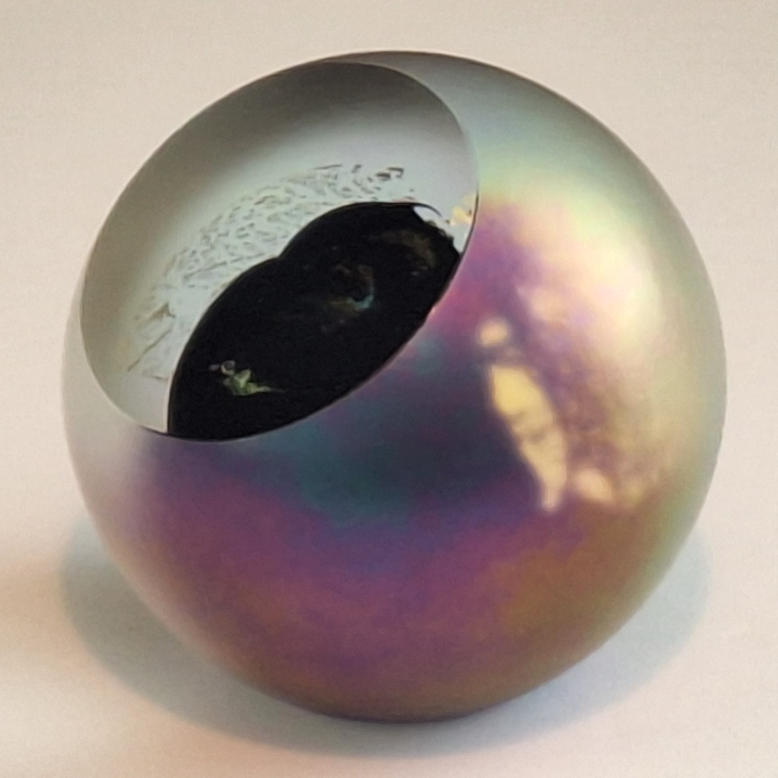 Glass Eye Studios Celestial Series Glass Hand Blown Art Paperweight, 3″ 1-1/4 Lb