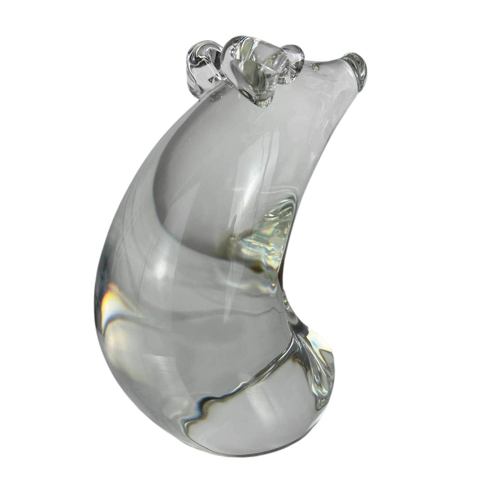 Steuben Glass Pig By Lloyd Atkins Very Large Heavy Gorgeous!