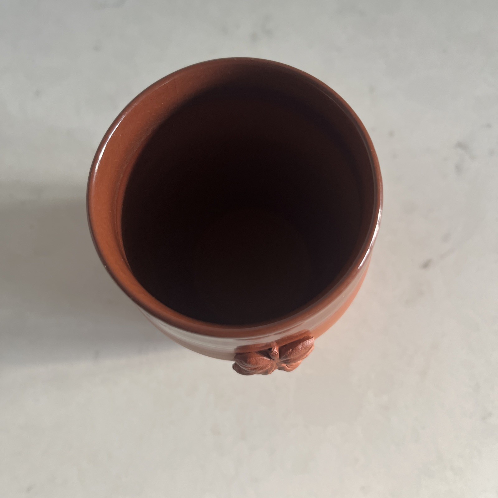 B Taylor Wine cup – leaf motif Jar Pottery