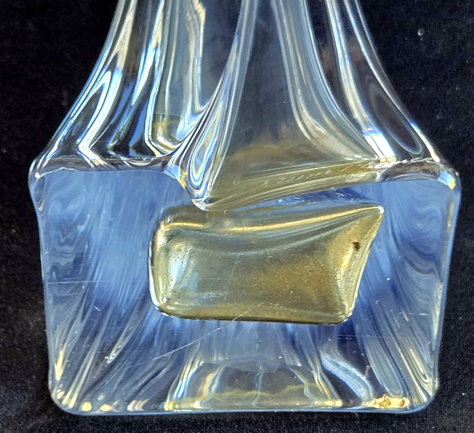 Vintage Daum France Soliflore Crystal Vase 11″ height Signed