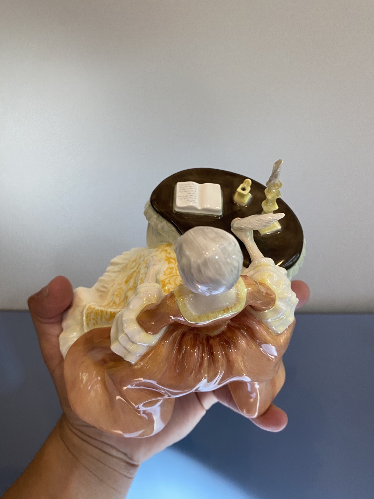 VTG Royal Doulton “Meditation” Woman Writing Bone China Figurine #HN2330 6″H