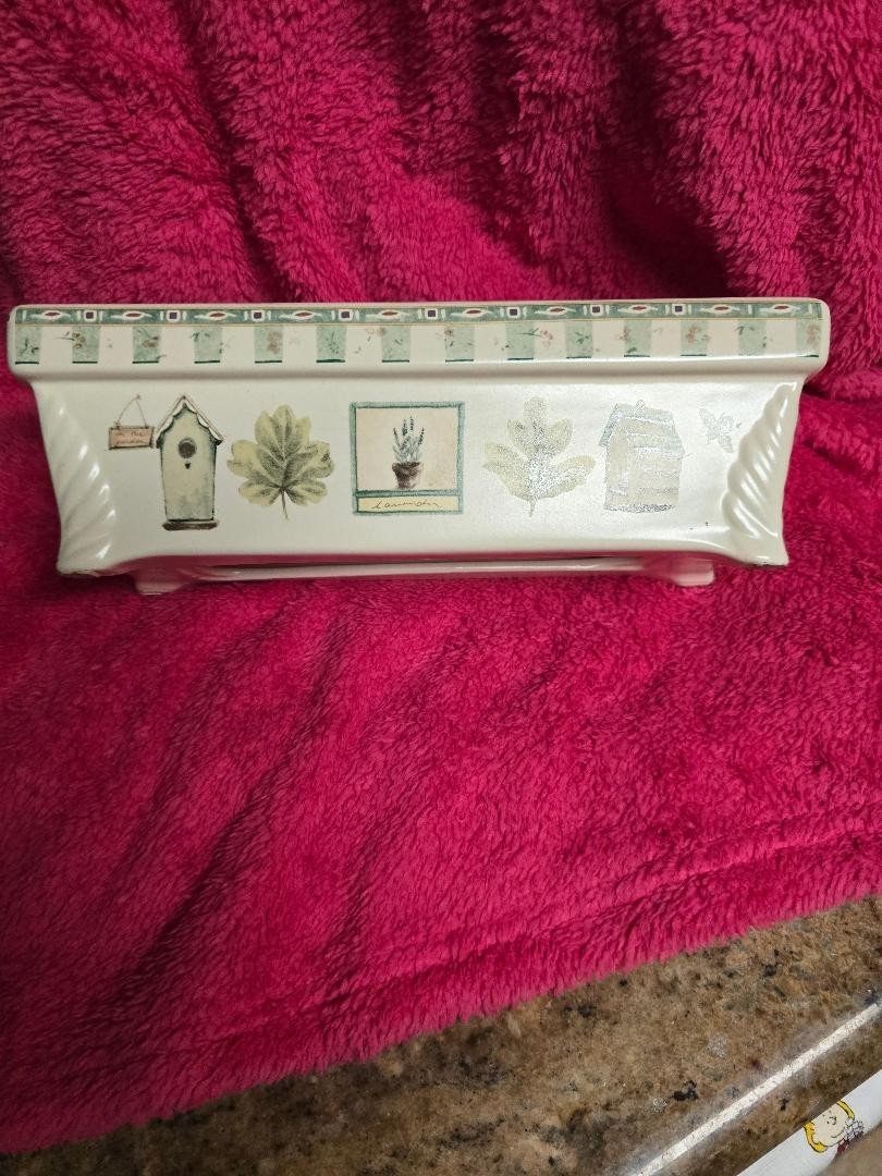 Pfaltzgraff Naturewood Window Planter Stoneware Container
