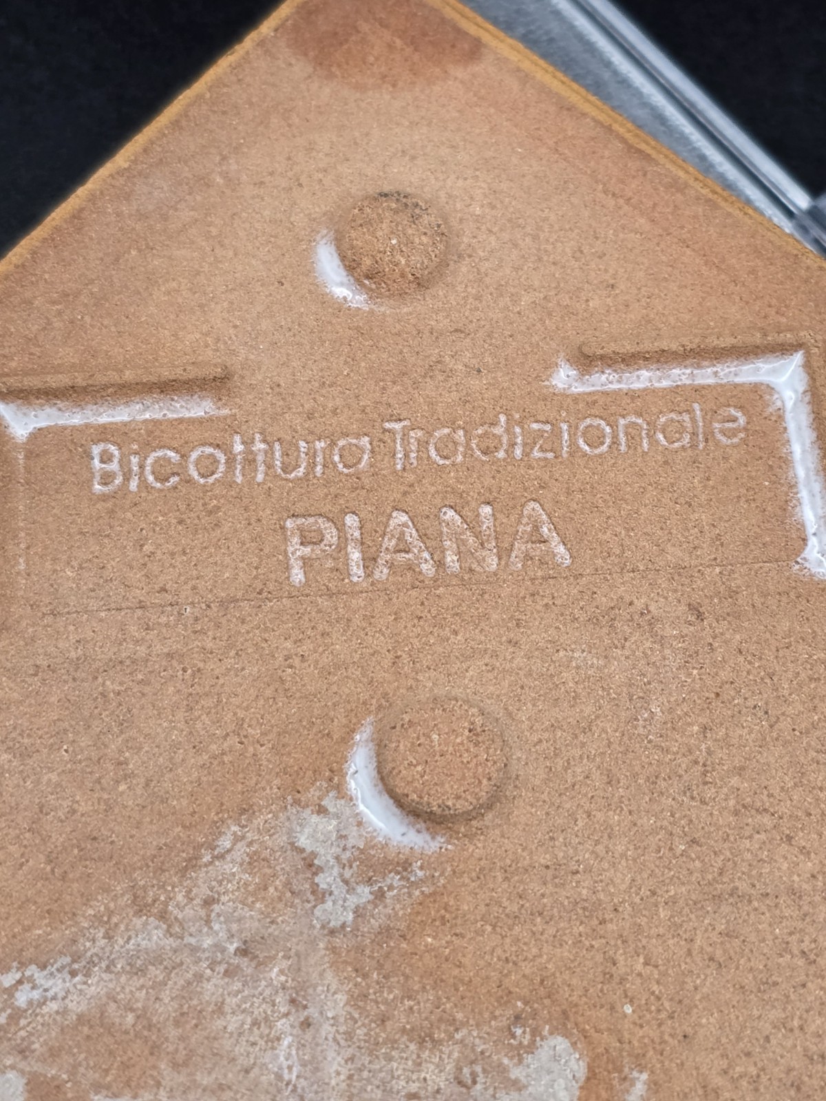 Rare Vintage 6”x 6” Piana Bicottura Tradizionale Pomegranate Tile Trivet Italy