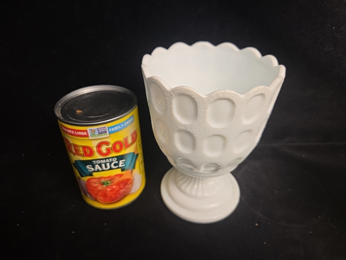 Hoosier Milk Glass Planter Vases Assorted White Wedding Bridal Cottage Lot of 6