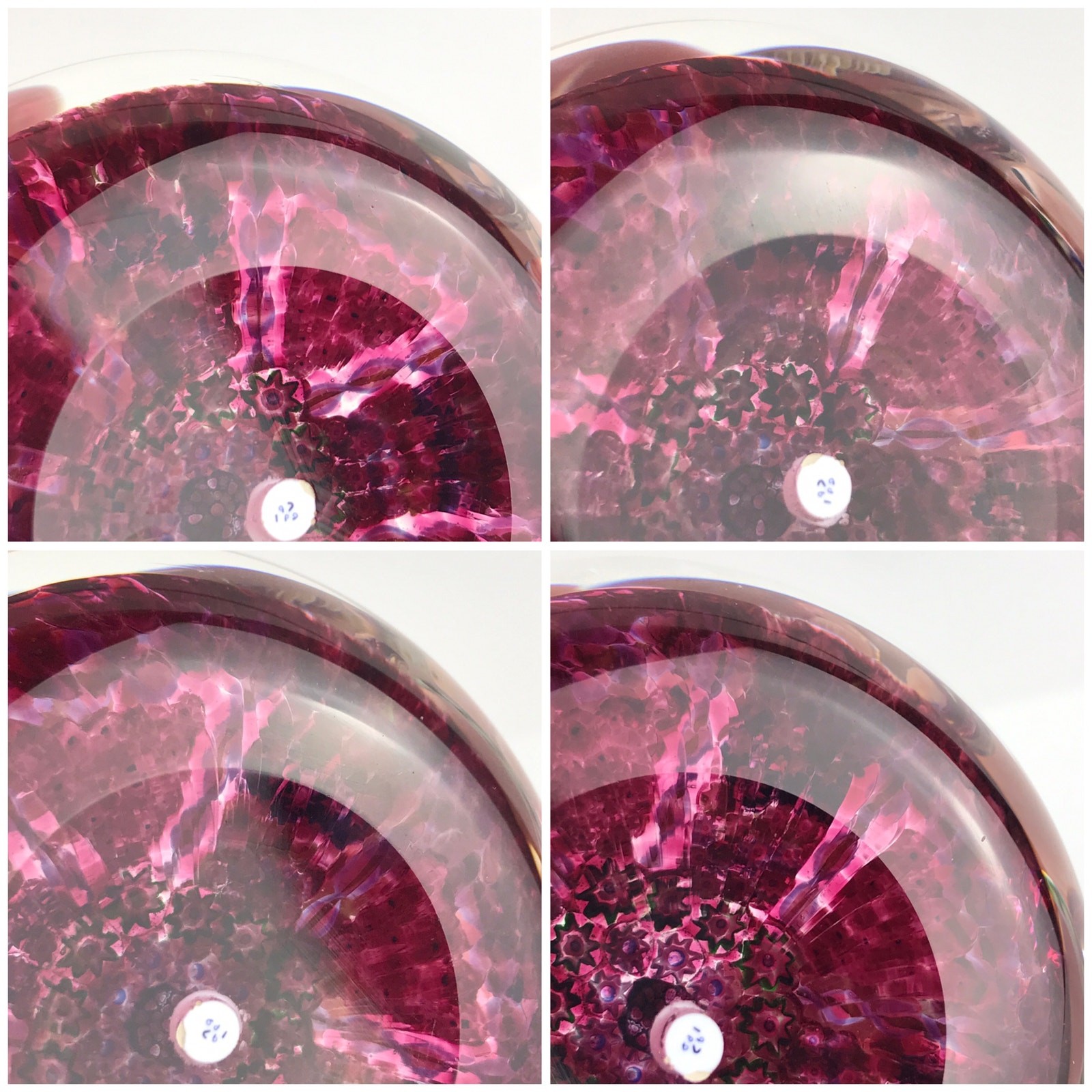 Perthshire PP33 1979 Millefiori Maltese Cross Radial Twist Faceted Paperweight