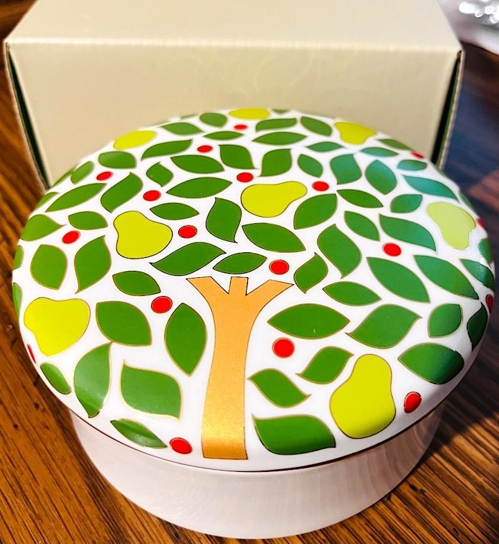 Kate Spade Lenox Pear Tree Point Candy Dish/Trinket Box w/Lid 4.75″W New