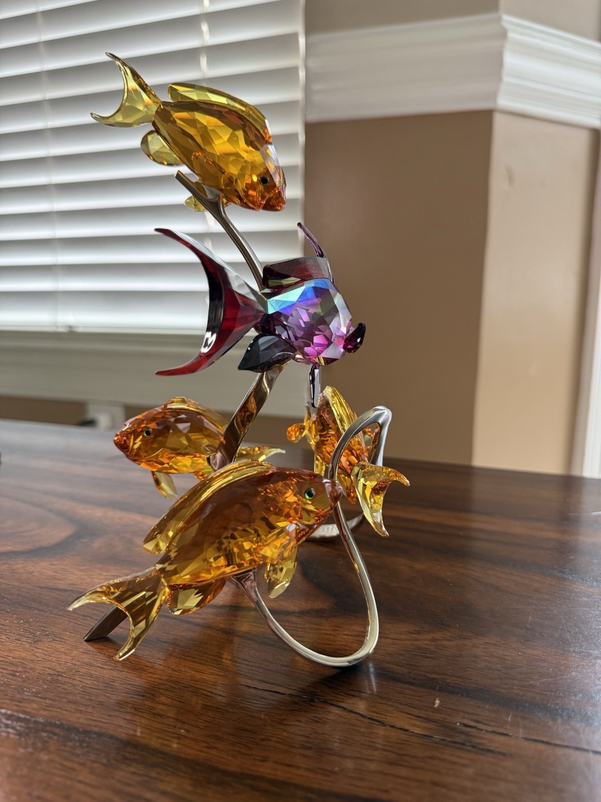 Swarovski Crystal Goldie’s Paradise Fish Display 1083778 Retired w/ Box Rare