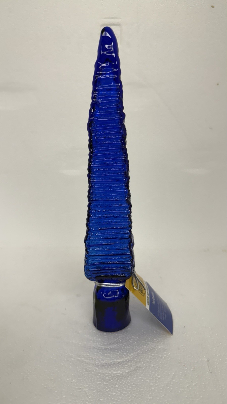Blenko Glass Sunface Stopper Garden Spear – Cobalt