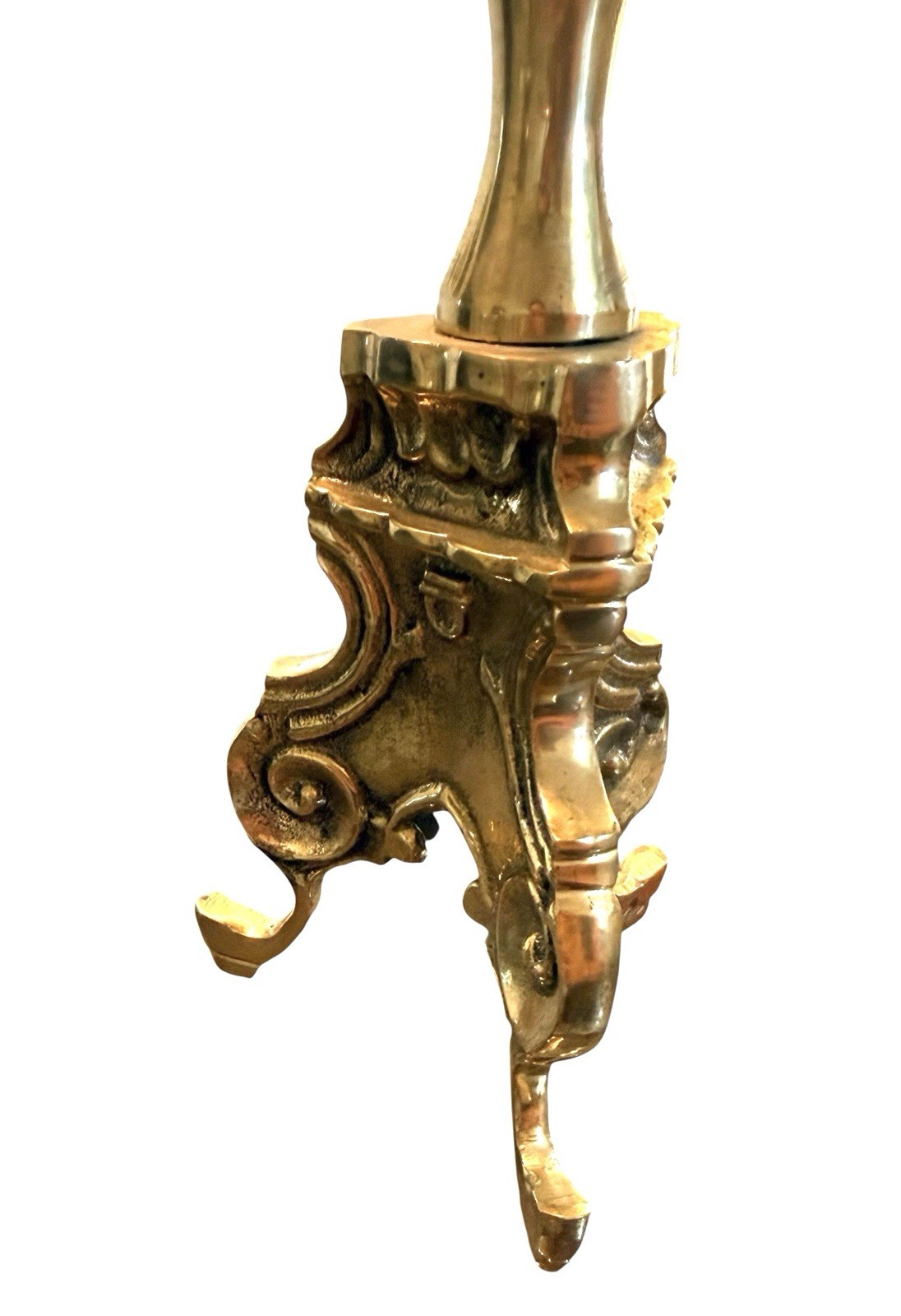 Antique brass Ornate Candle Holder Candle Stick Large