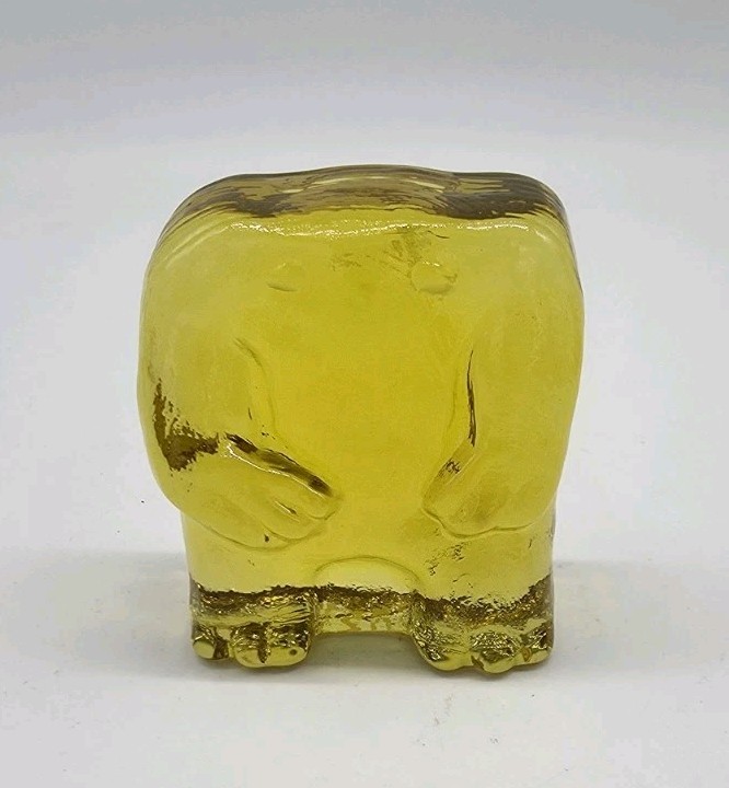 Blenko Glass Cryptid 2524C – Grafton Monster – Citrine