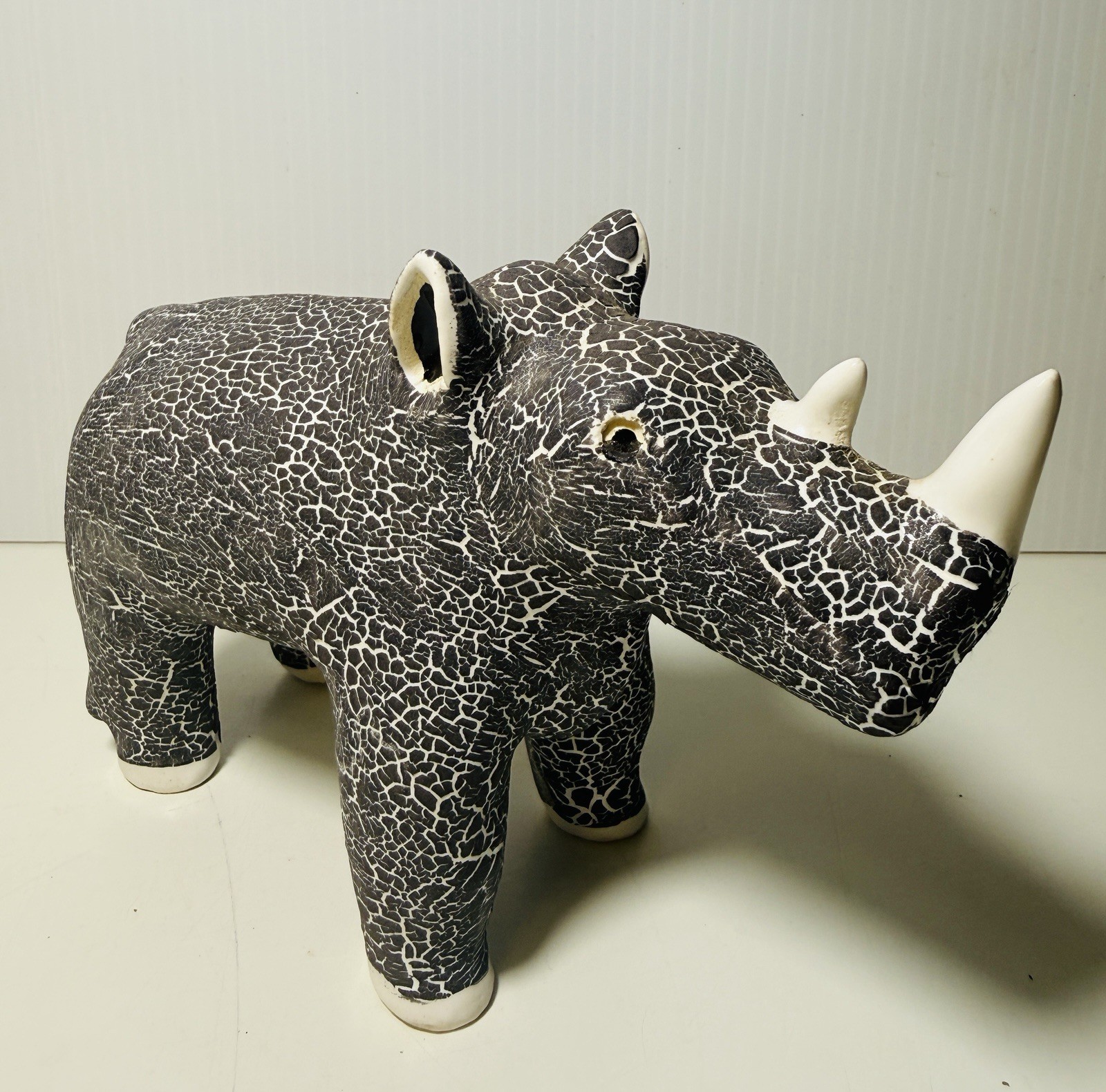 Handmade Studio Pottery Porcelain Camel & Rhino