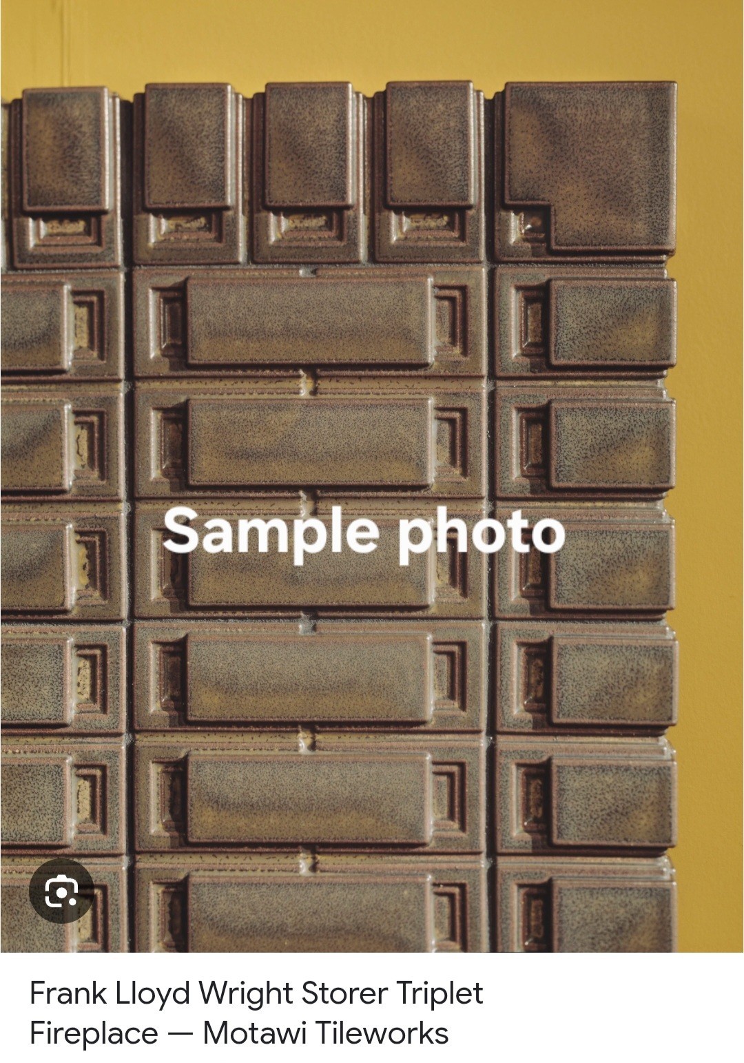 Motawi Tileworks Storer Triplet Burgundy Metallic Brown Ann Arbor MI. 6×6