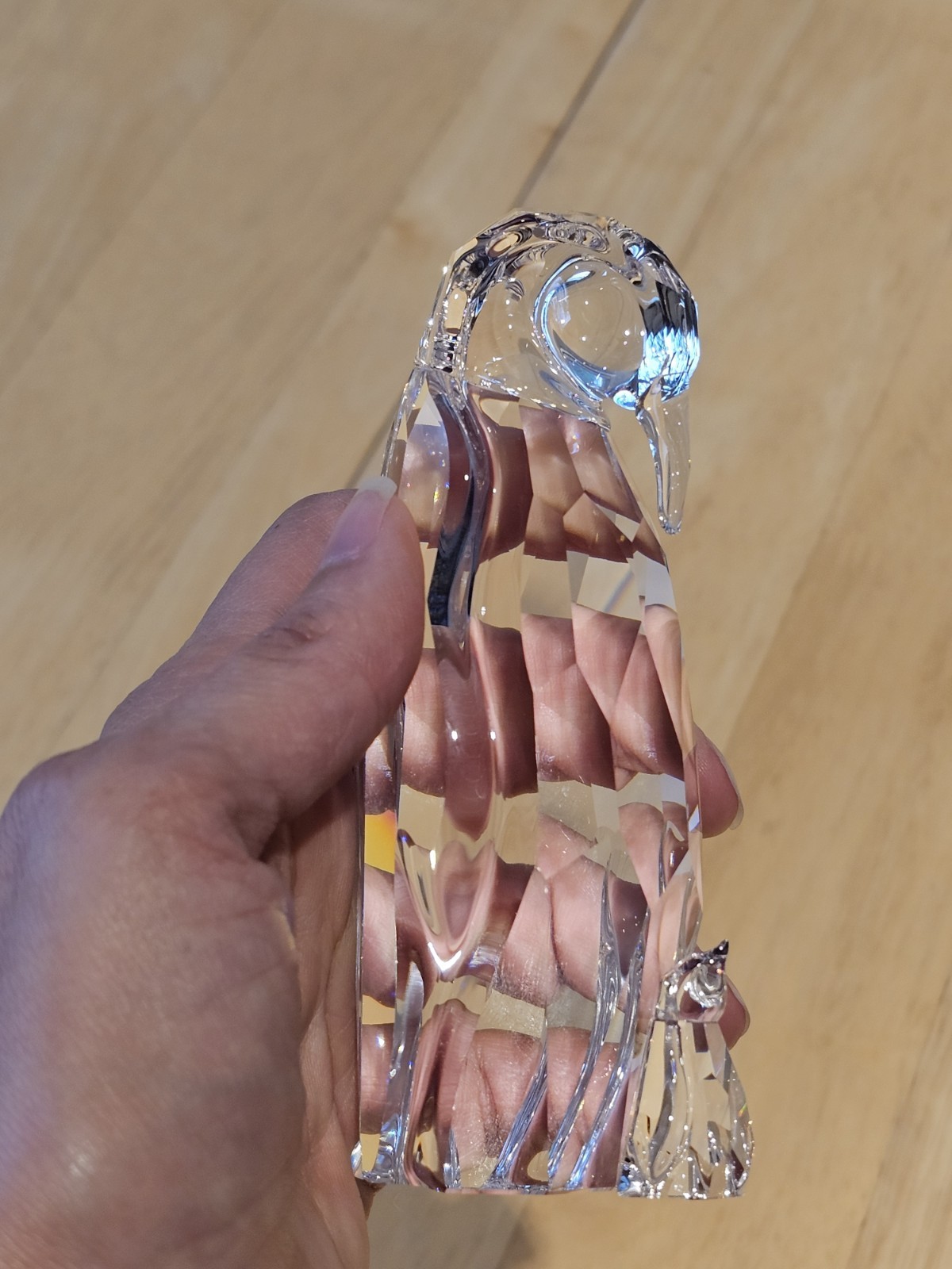 EUC Swarovski Crystal Penguin Mother & Baby — 627067