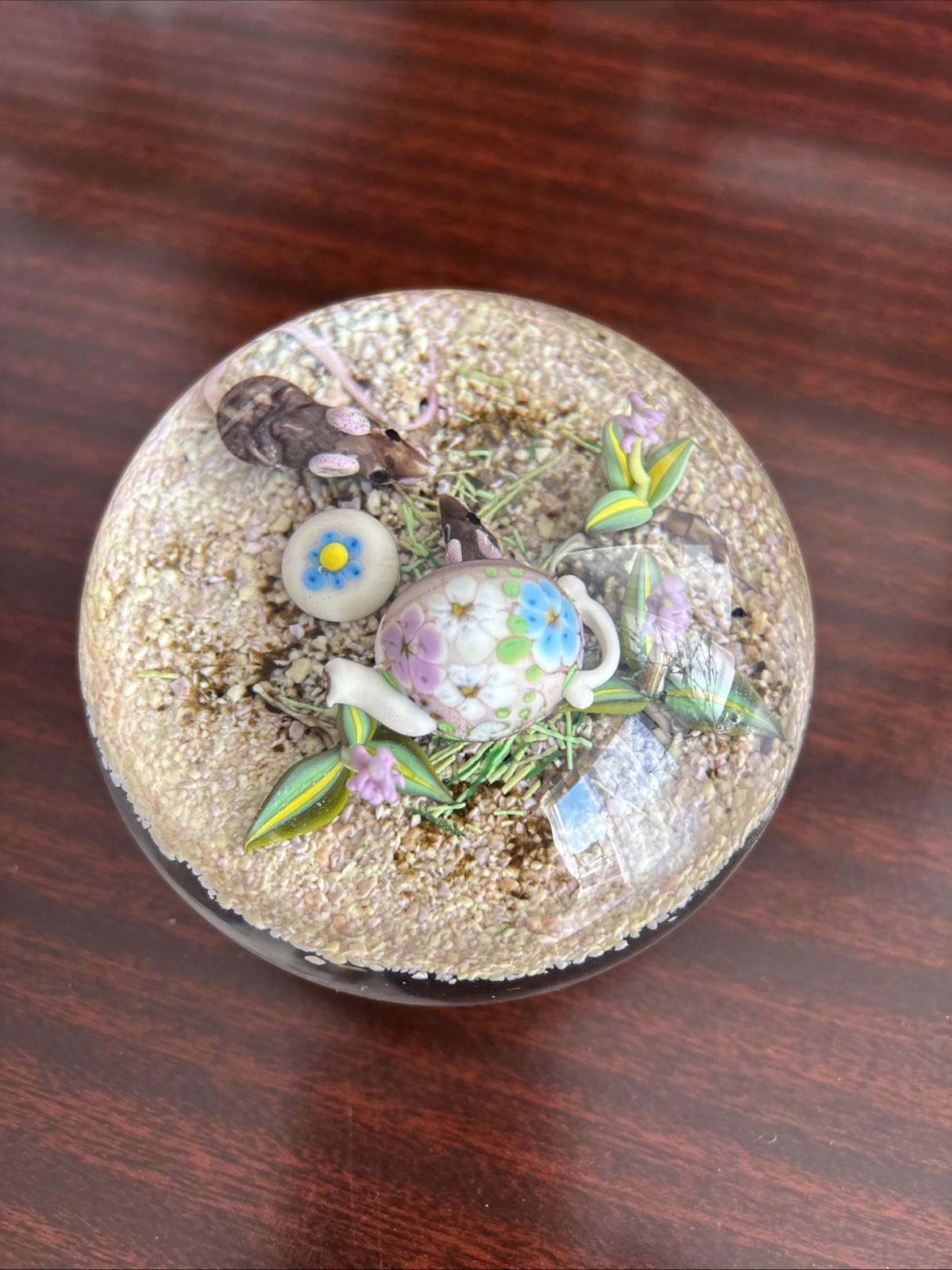 Jim D’Onofrio Desert Sand Paperweight Signed