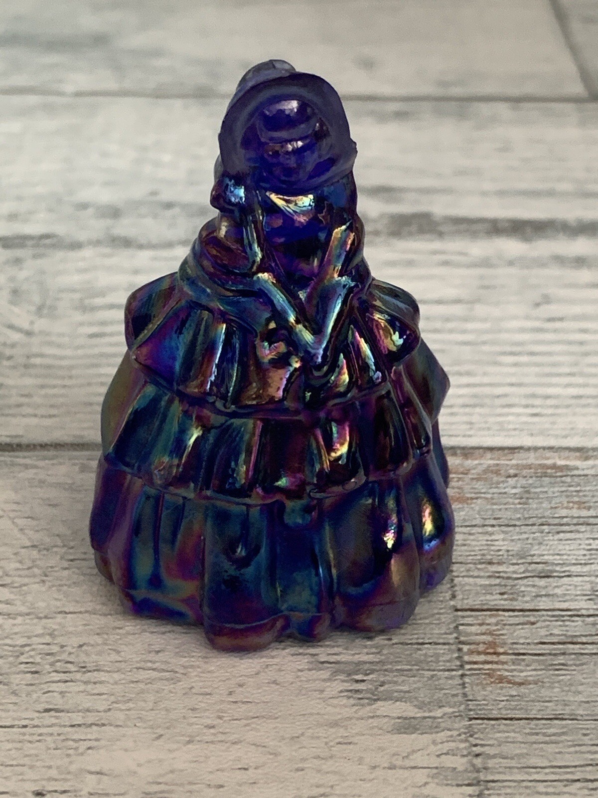 Nancy – 2″ Tall Carnival Cobalt GLASS DOLL – Boyd Miniature Figurine