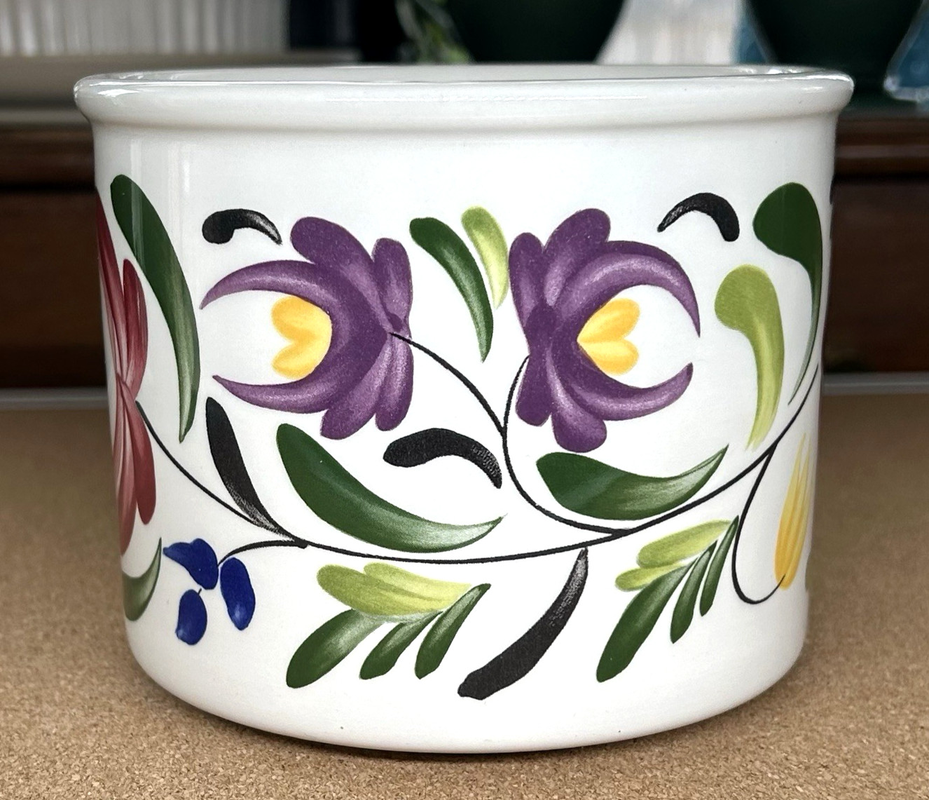 WELSH DRESSER Cache Pot 5 1/8″ x 4 1/8″ Portmeirion England Angharad Menna Plant