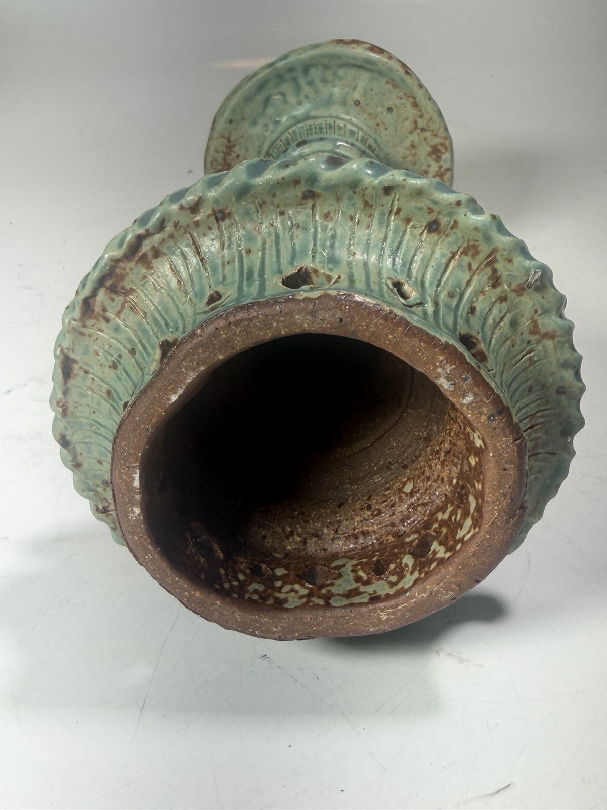 Vintage 1970’s Barbara Brotman Candleholders Studio Pottery Brutalist Signed BB