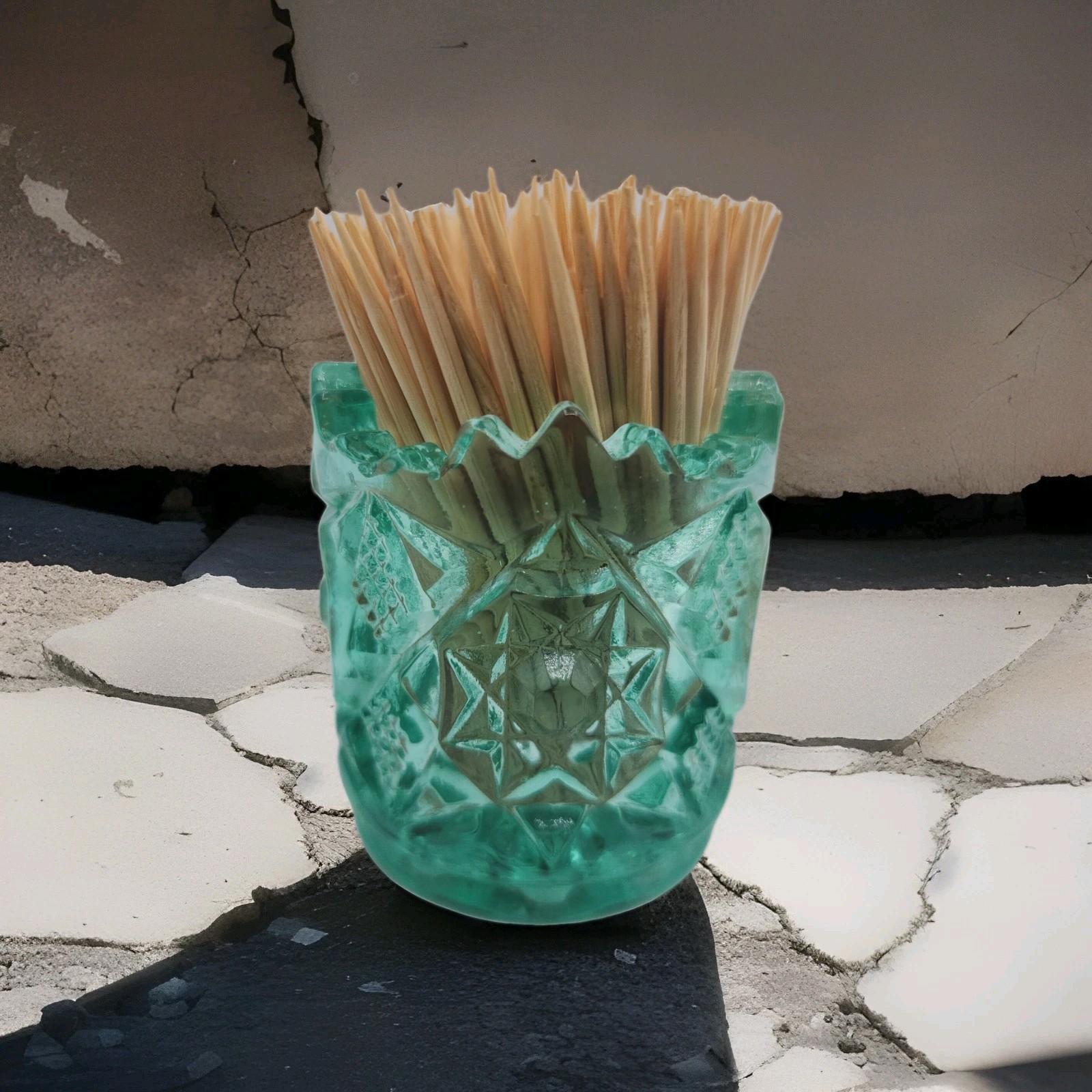 Original Boyd Mould Wilkerson Glass Heavy Toothpick Holder