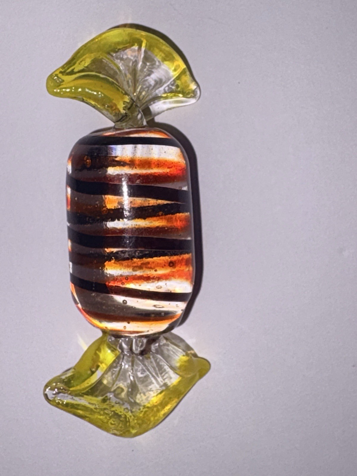 Millefiori Hand Blown Glass Candy, Vintage, 6 Pieces~Murano Style