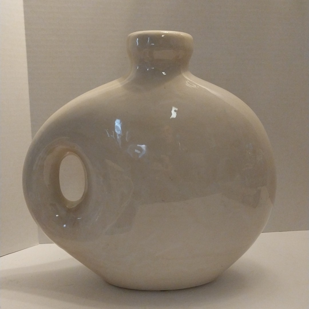 Large Cubist Vase Ceramic Jug Minimalist Picasso Style 12 x 12 MCM Mid Century