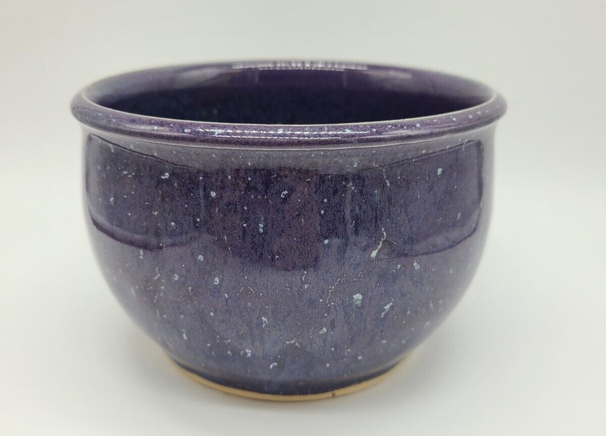 Leigh Deforth Purple Spotted Glaze Planter