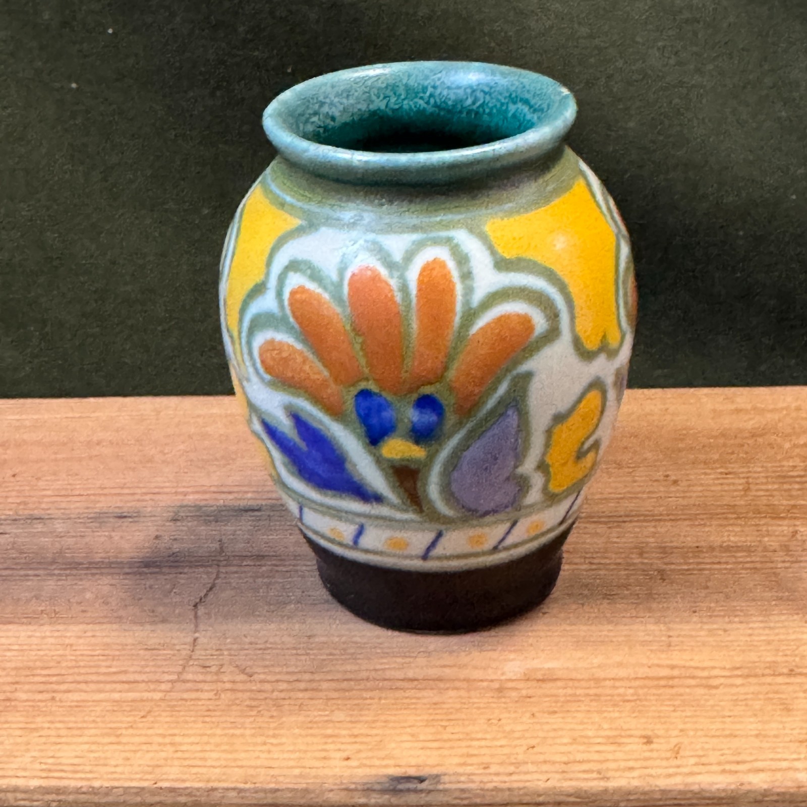 1950’s Gouda Royal Zuid-Holland METZ Vase Jug Pitcher Vintage