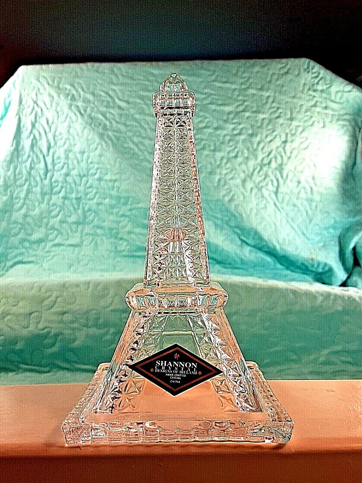 Crystal Eiffel Tower Covered Jewelry Box Shannon Designs of Ireland by Godinger