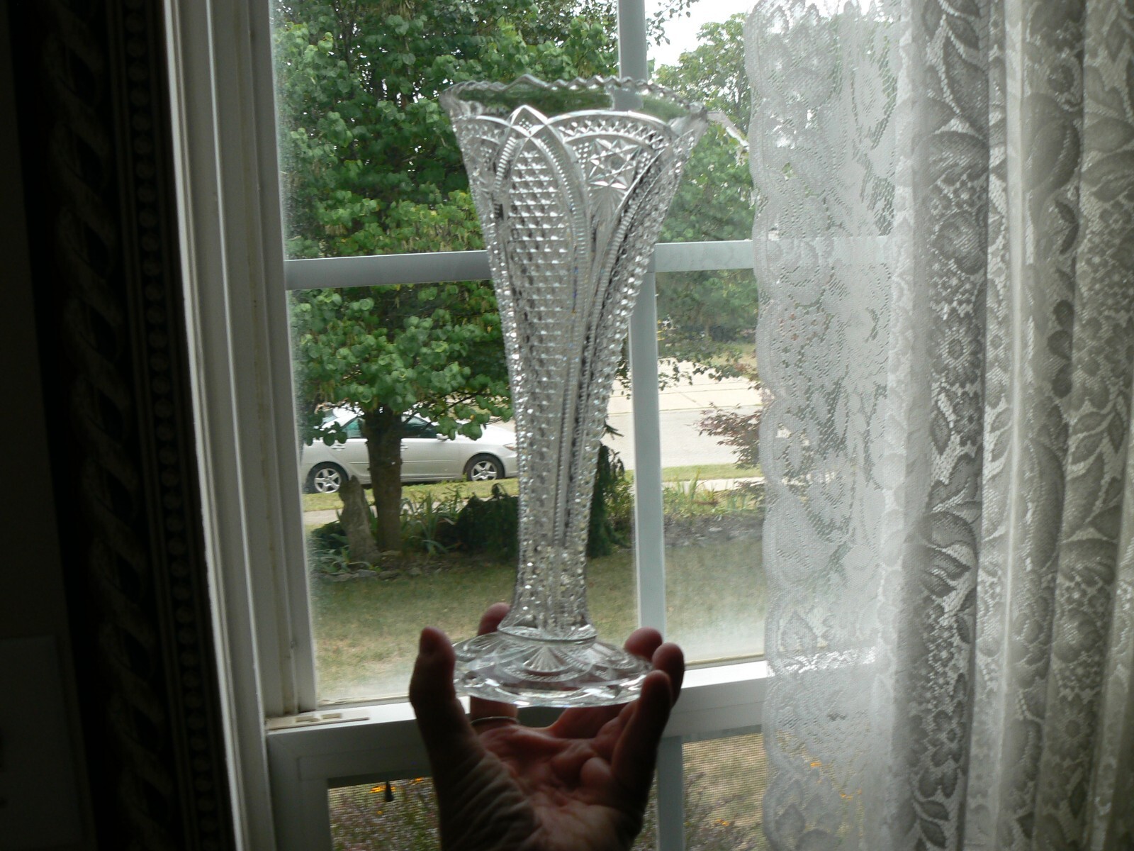 Massachusetts Vase Clear #15,054 U.S. Glass EAPG Antique