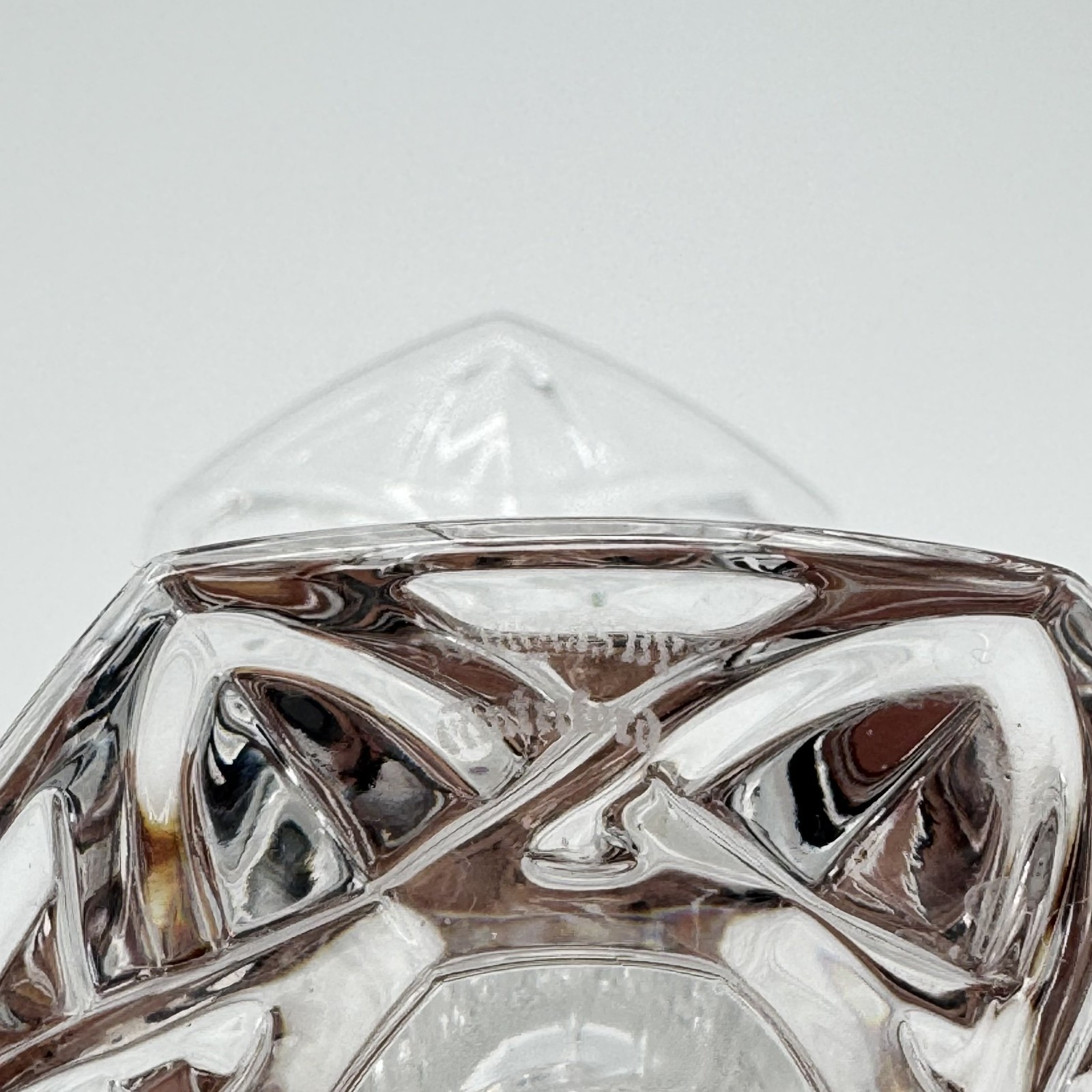 Waterford Fine Cut Crystal Candlestick Holder Signed Amway Ireland