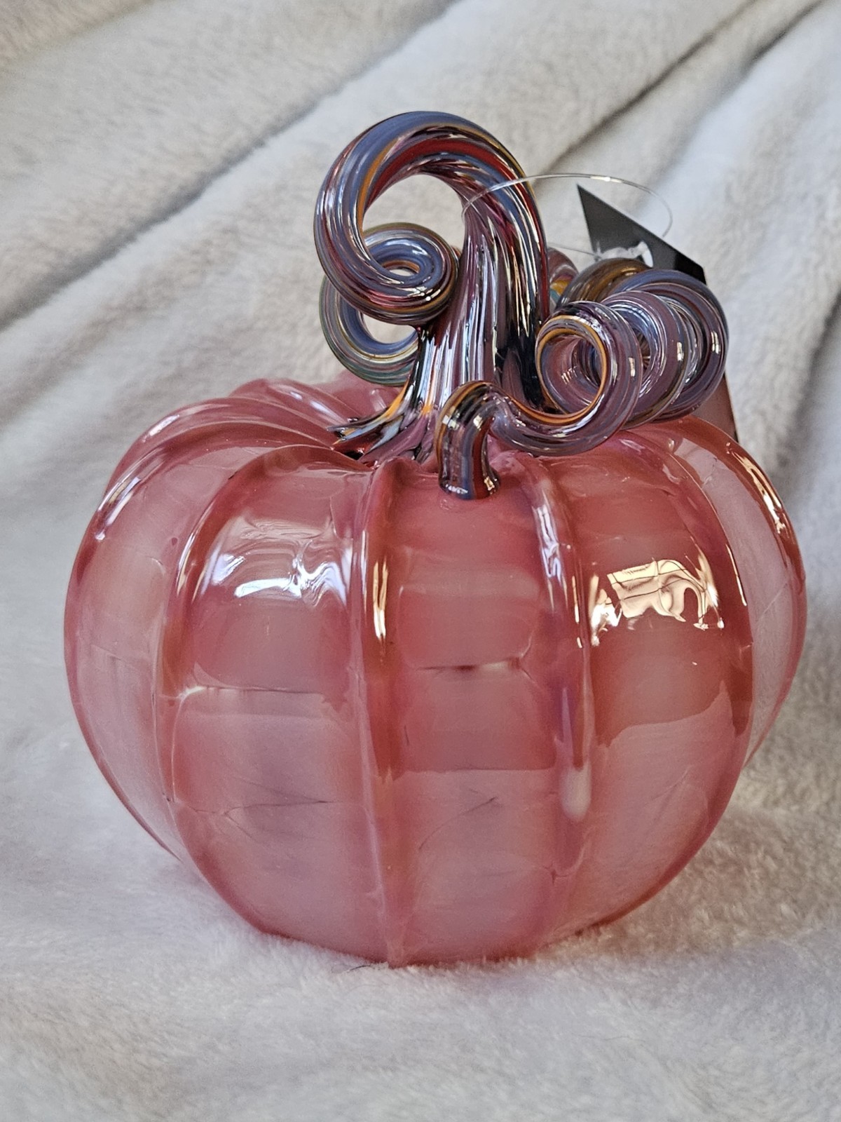 Luke Adams Glassblowing Studio Glass Pumpkin #3624 Squat