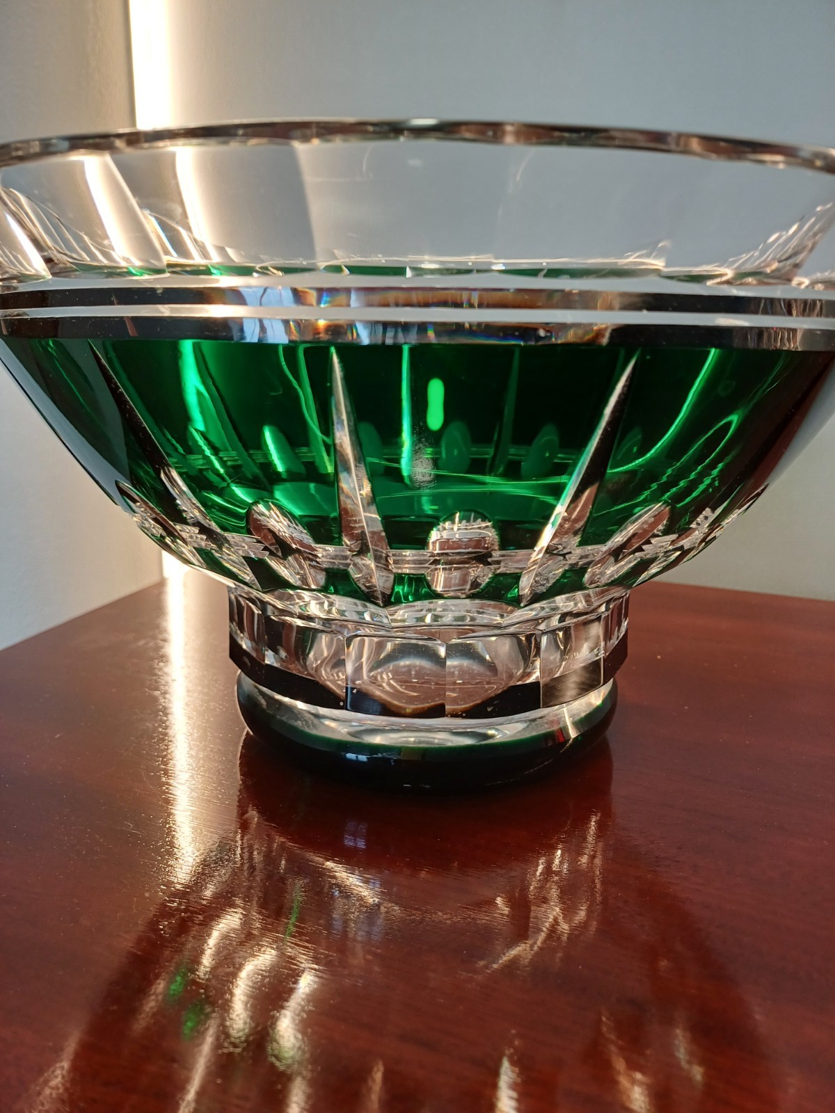 Val Saint Lambert – Vase – Crystal – Cut to Clear- Art Deco