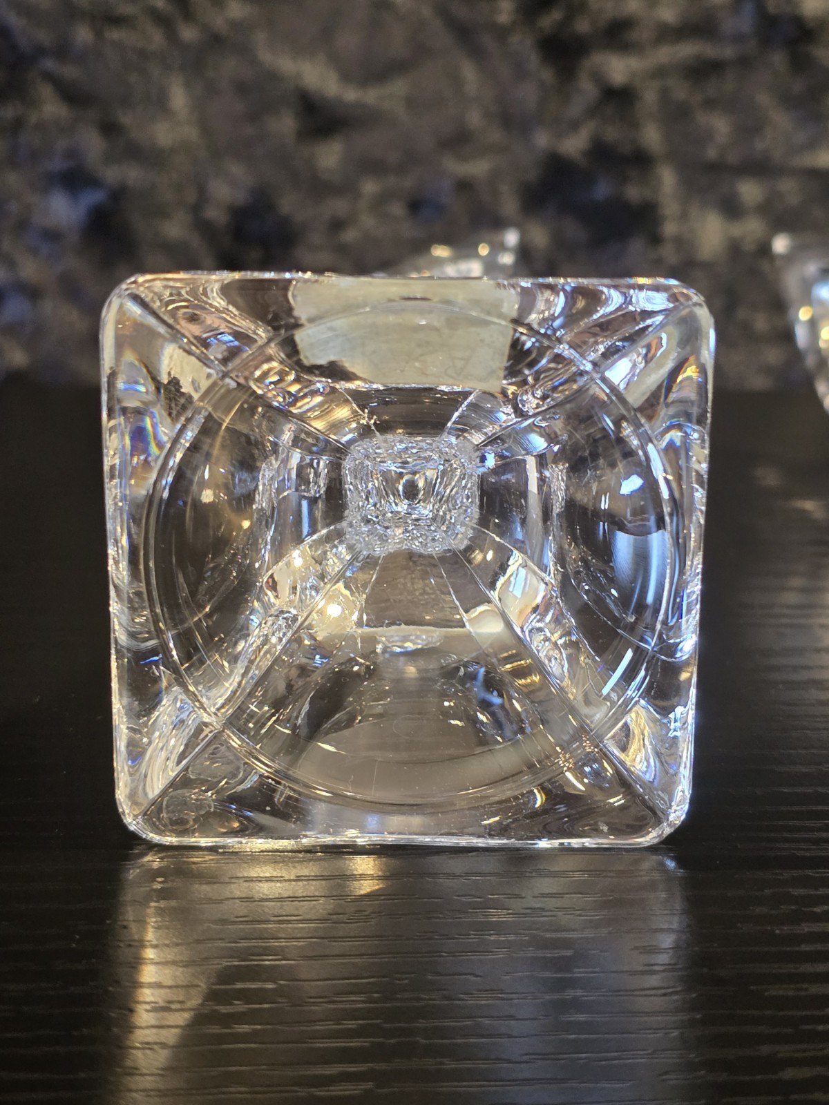 Vintage Mikasa Deco Crystal Candlestick Holders Set 2 Fluted Art Deco 5.5″