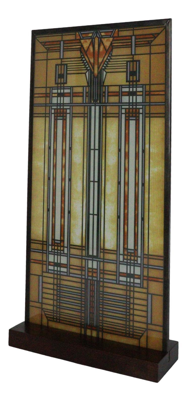 Frank Lloyd Wright Bradley House Skylight Stained Glass Wall Or Desktop Plaque