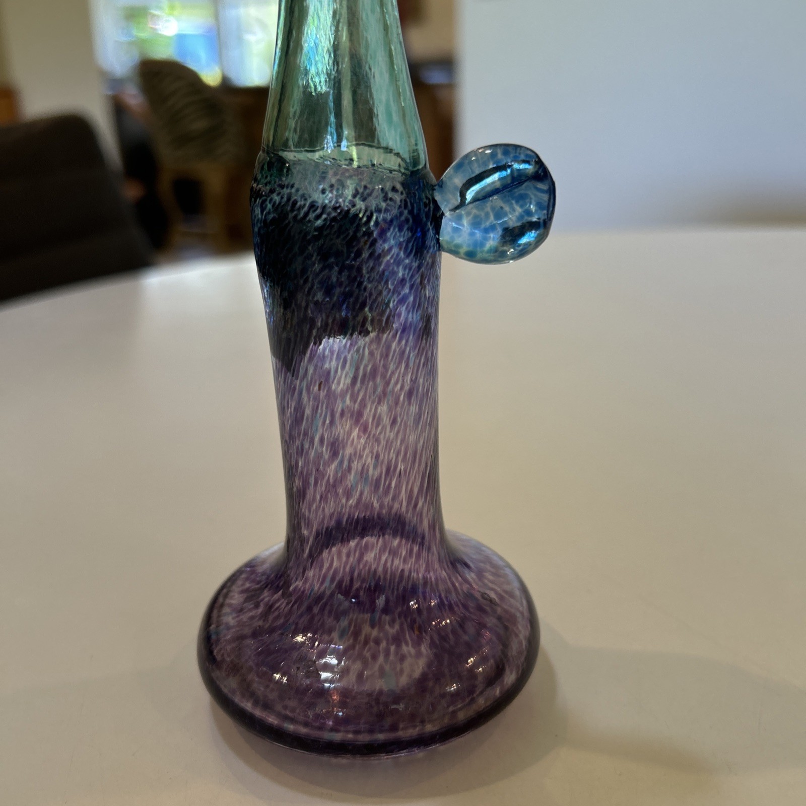 Kosta Boda Sweden Windpipe 8.5” Vase By Bertil Vallien Not Signed