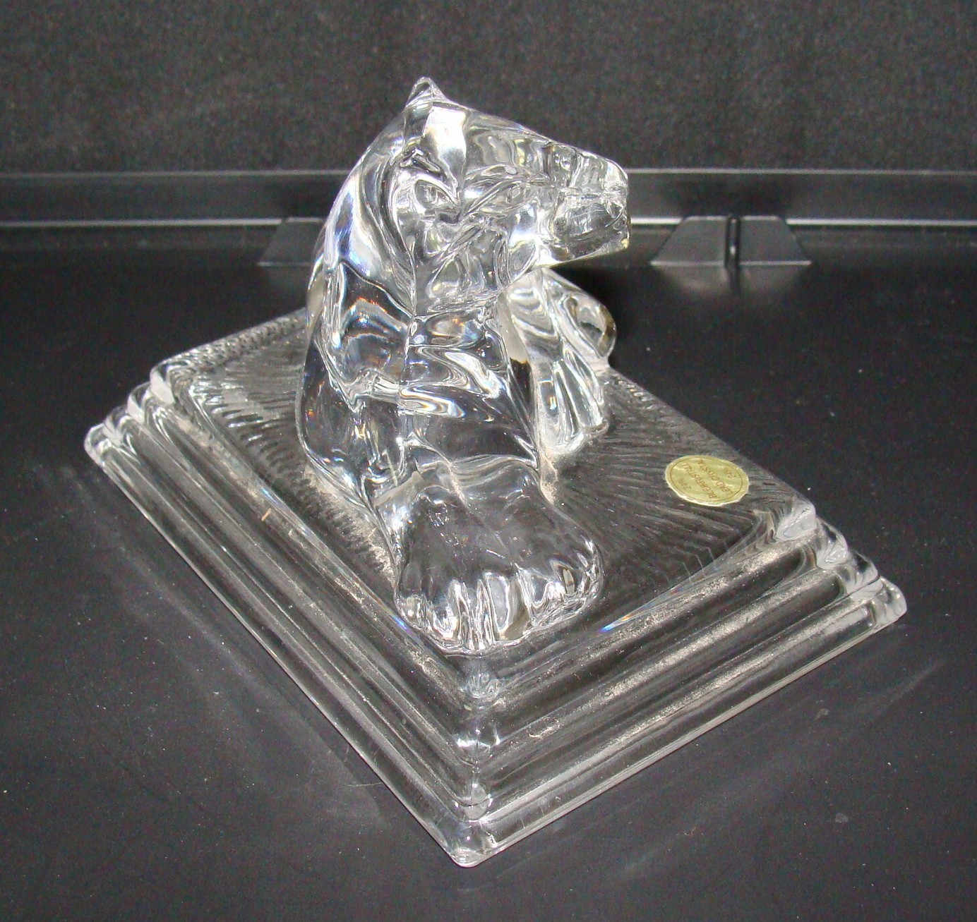 Rare Bleikristall Germany 24% Lead Crystal Lioness Puma Jaguar Figurine 6″ x 4″