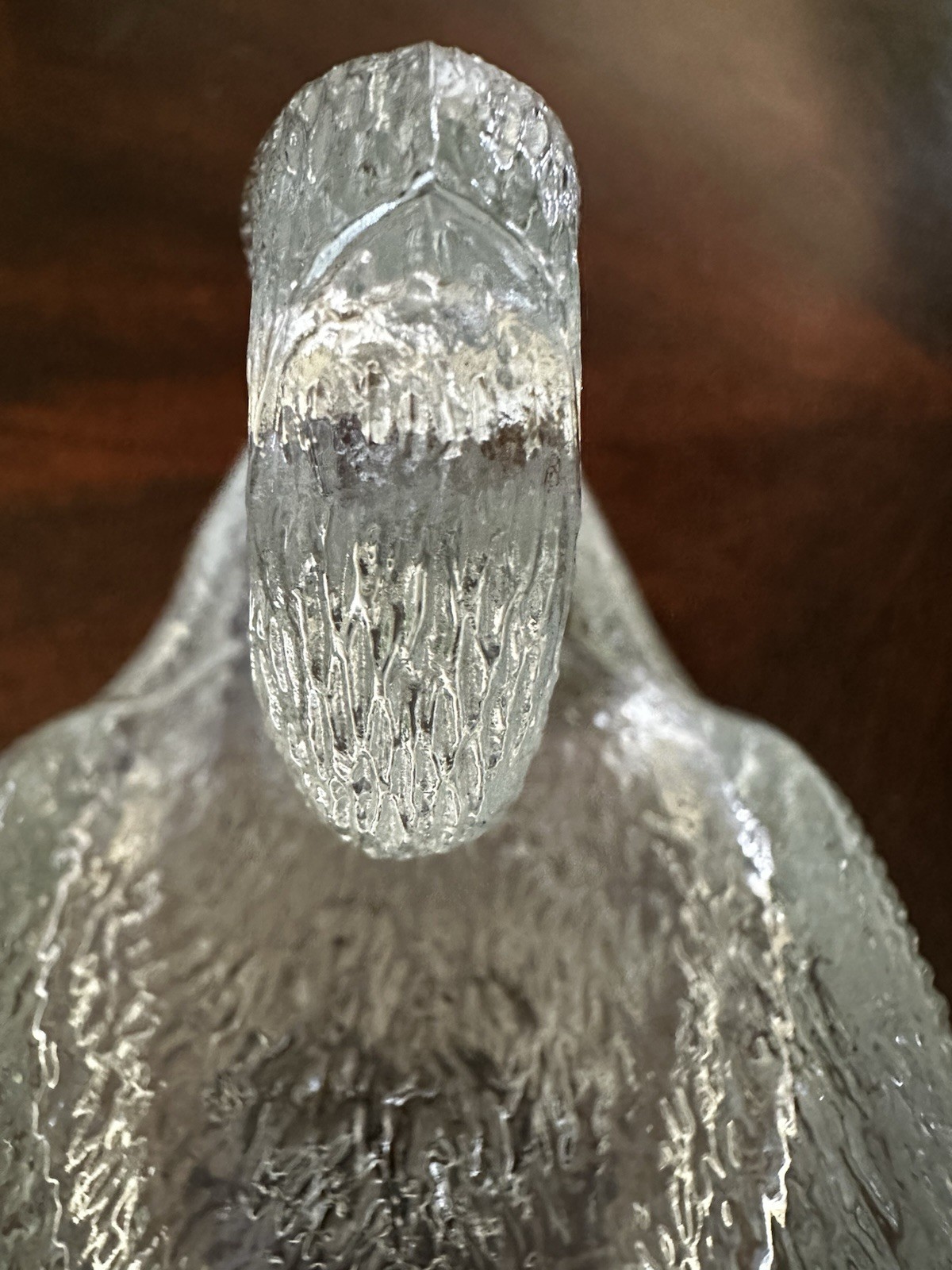Swan On A Nest Vintage Pressed Glass Covered Trinket Box Lidded Dish Unmarked