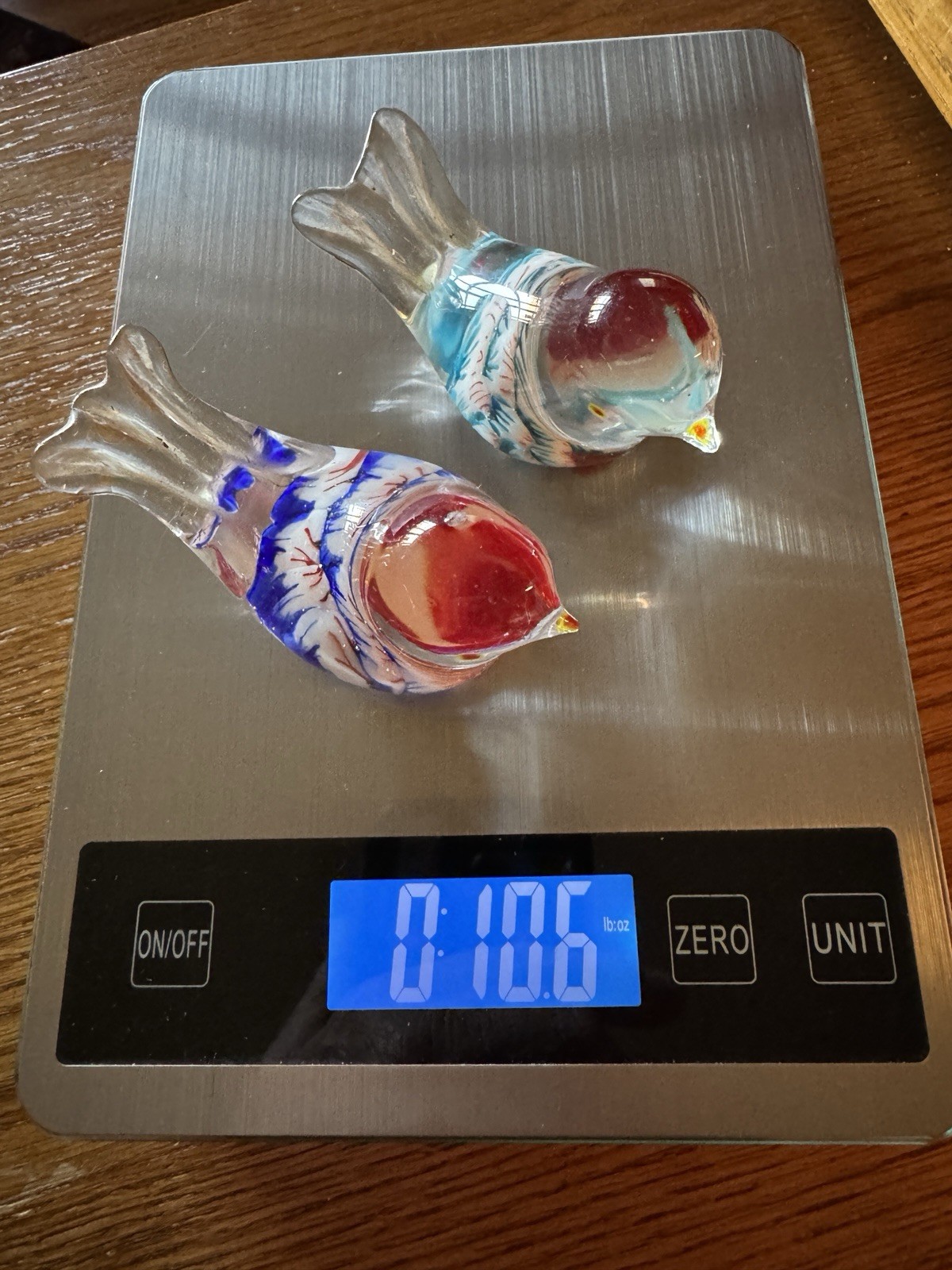Cute Little Birdies, Glass Birds, Art Glass 3 1/4 Inch Approximately 5.5 Ounces