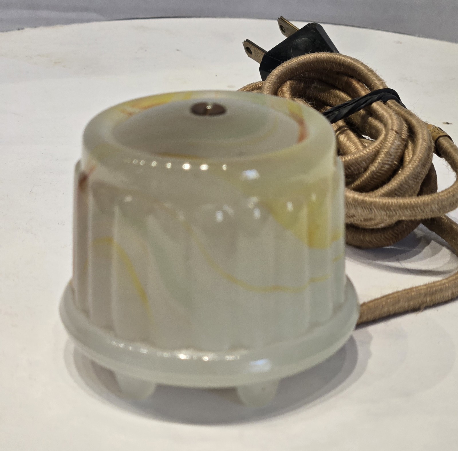 Vintage Houze Glass Cadnium Slag Glass Lighter