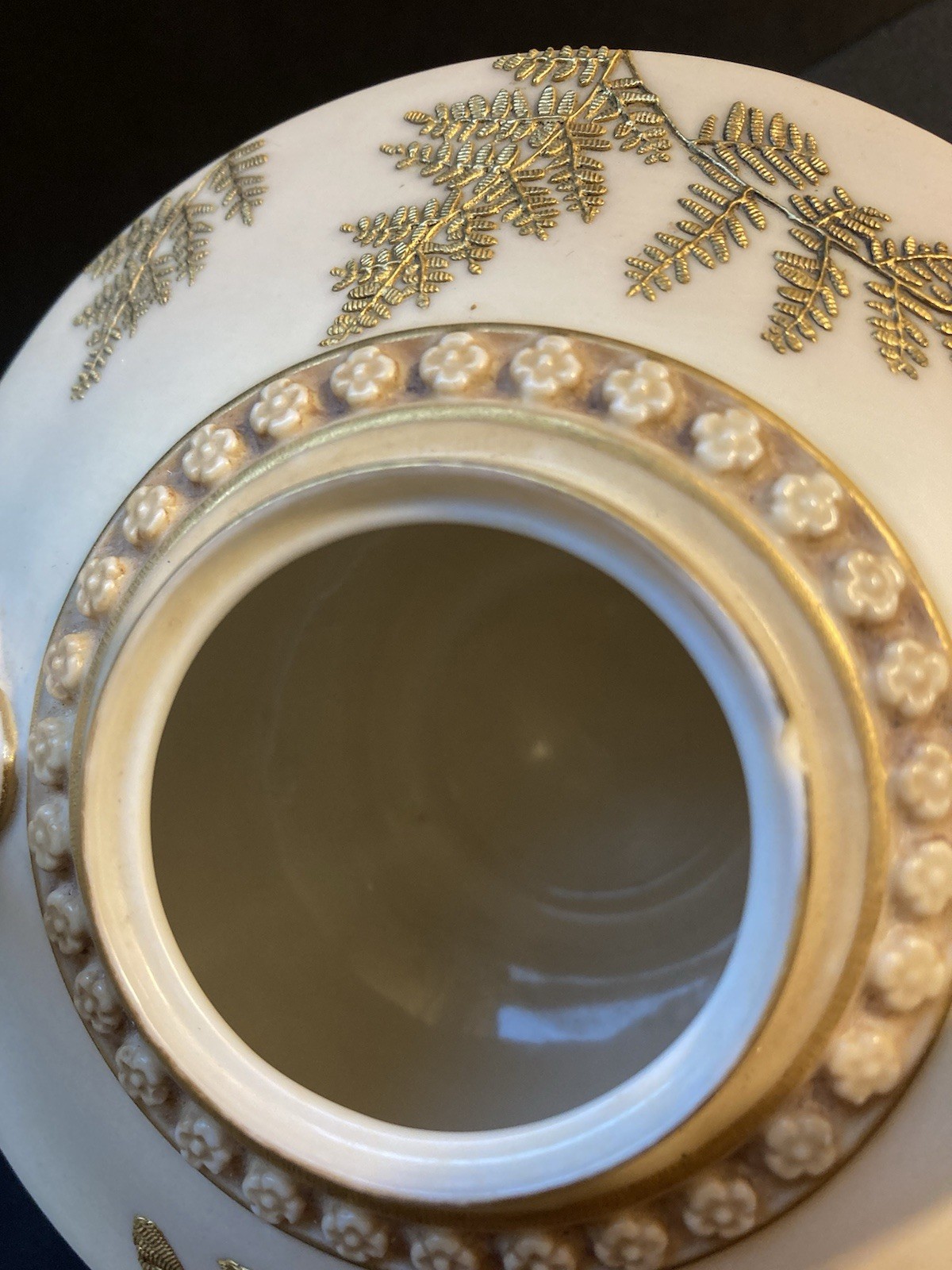 Antique Royal Worcester Urn Blush Ivory Porcelain 1256 Vase 1890s. No Lid.