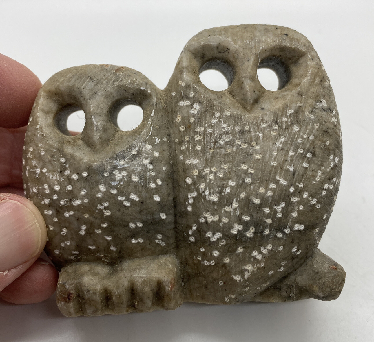 MCM Owl Collection 2 Pottery Figurine / Statue Rhodi Paris Fair Main, Carved