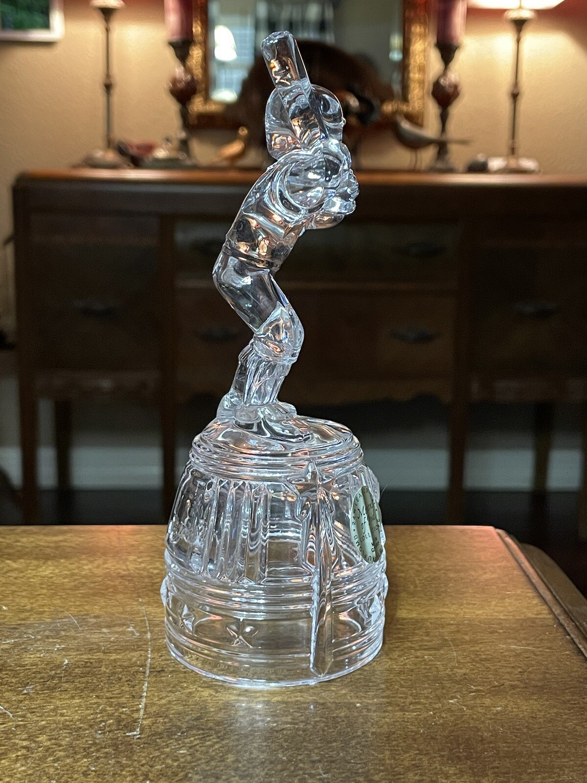 6″x2.25″ Moments of Pride Coll. Baseball Player Crystal Figurine Made in Germany