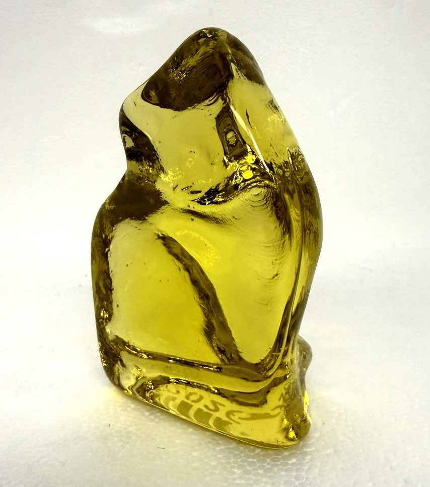 Blenko Glass Cat Figurine – Citrine