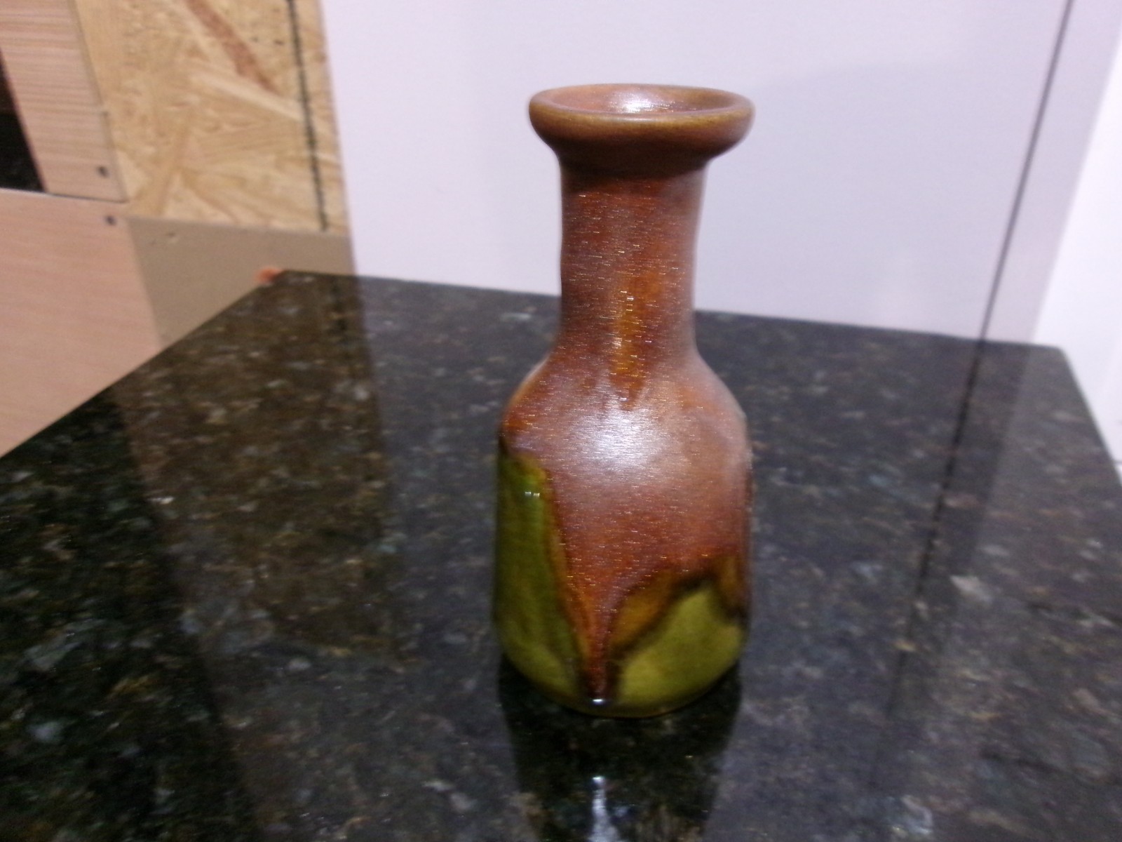 ARTS AND CRAFTS COPPER DUST GLAZE ART POTTERY VASE WELL MADE
