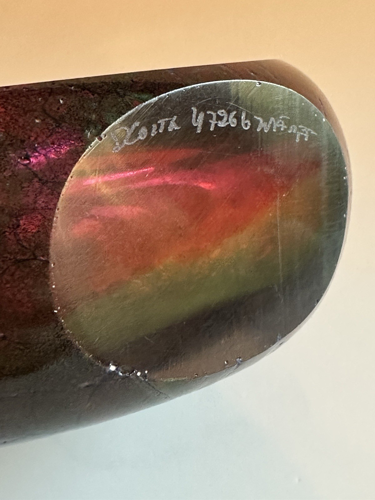 Kosta Boda Signed Goran Warff 1972 BBK Acid Etched Vase #47266 Amethyst 7.5”