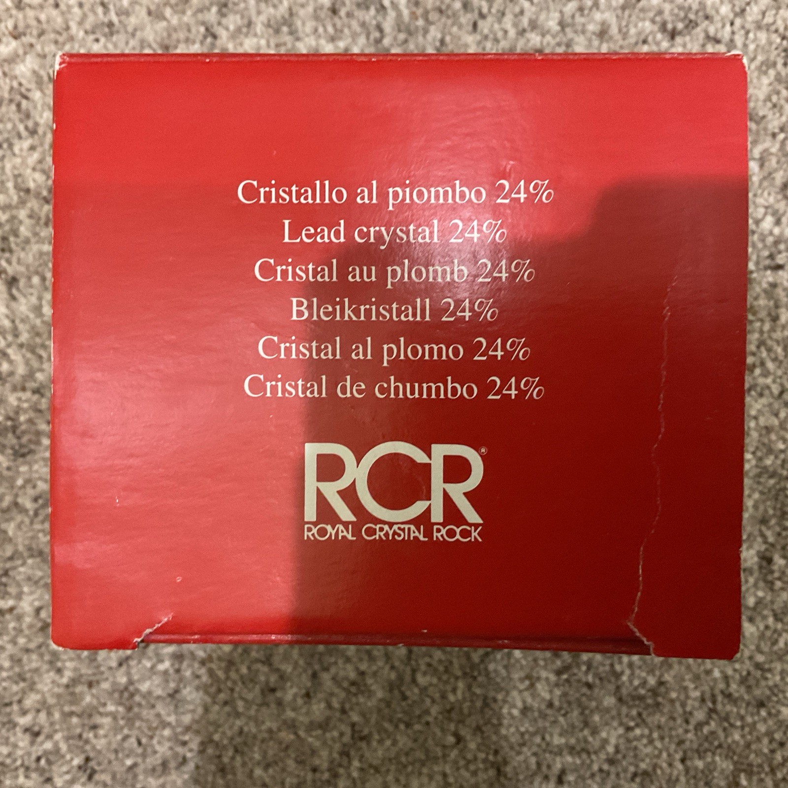 BRAND NEW RCR Royal Crystal Rock Wildlife Lions 24% Lead Crystal Italy NIB