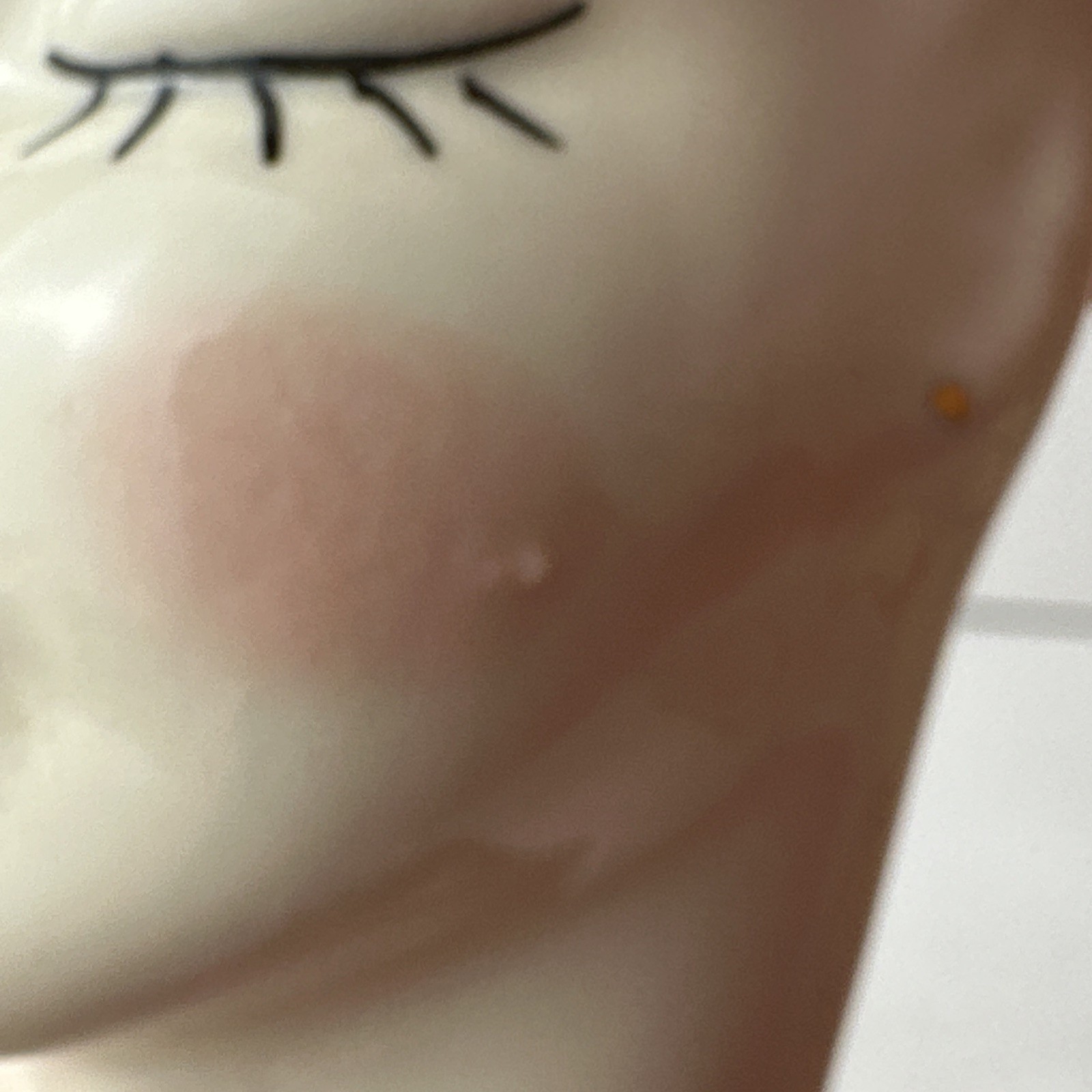Vintage Lady Head Vase Red Gold Trim Wall Pocket Wallpocket Glamour Girl Deco