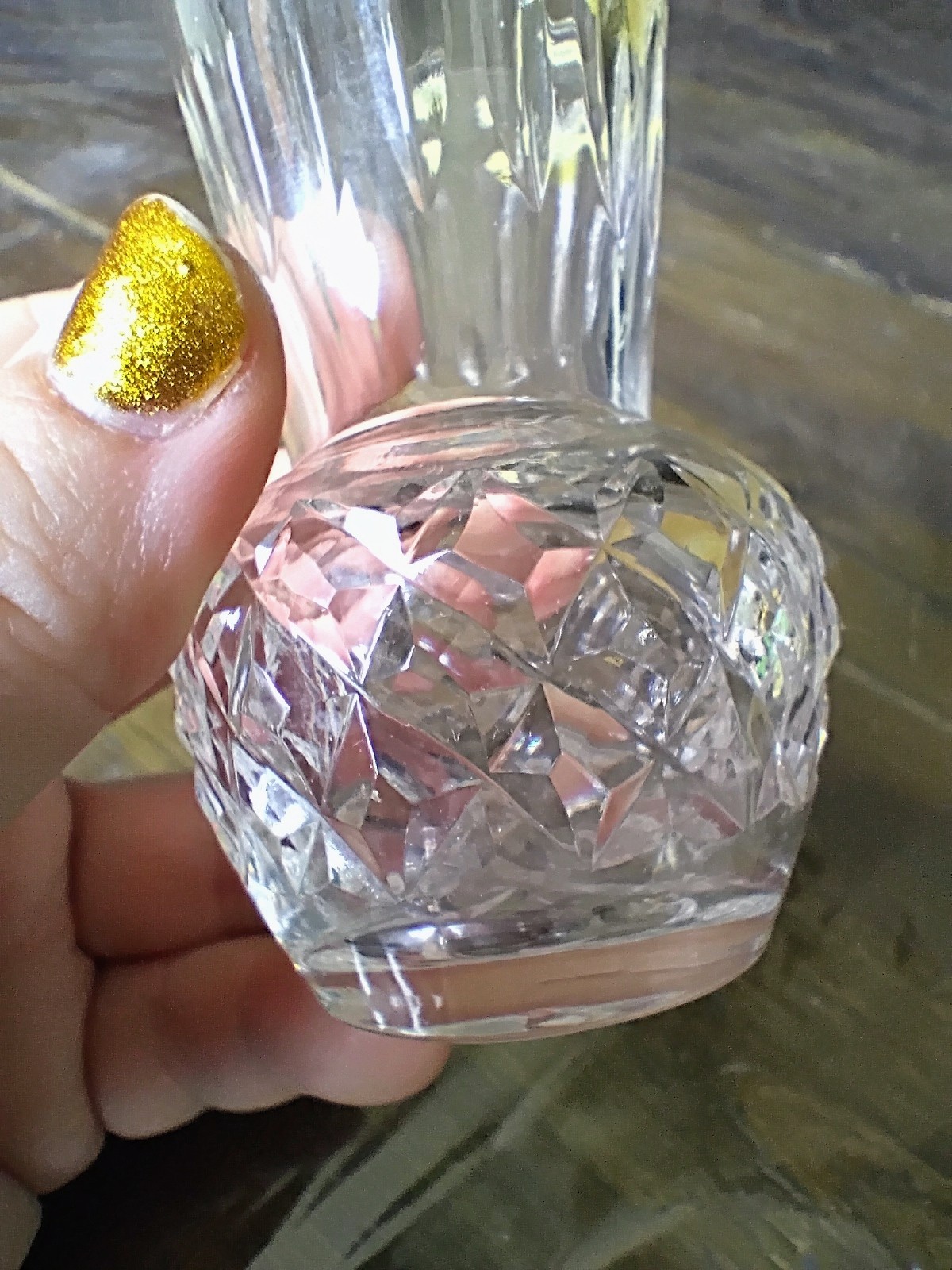 Vintage Yugoslavia Bud Vase 3.5 Inches Tall Glass