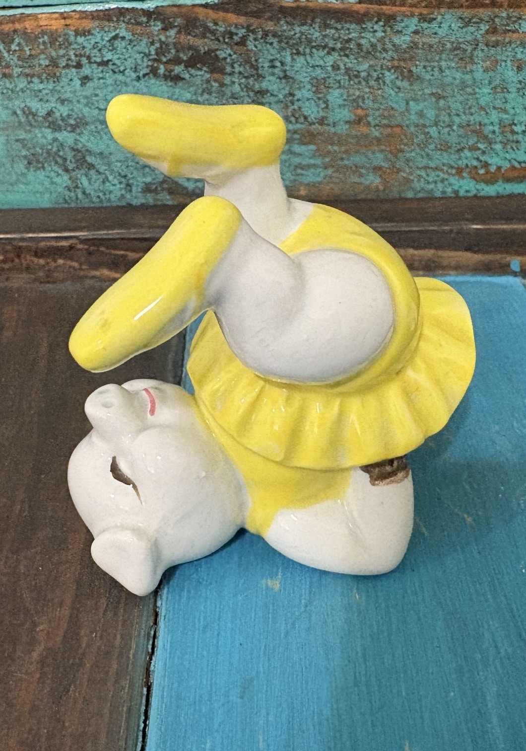 Set of 5 Fitz & Floyd Tumbling Ballerina Pigs Figurines Hand Painted 1979 Tutu’s